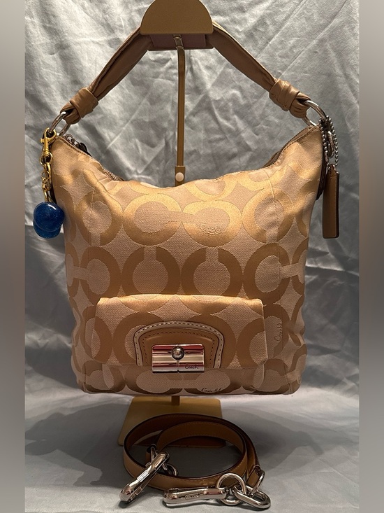 Coach Handbags - Coach Kristin Signature Op Art Hobo / Shoulder Bag